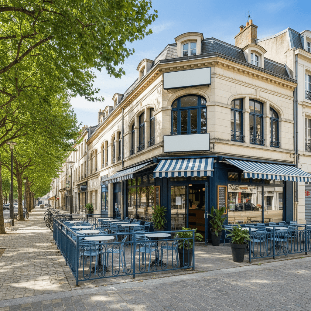 Fast-food 224m² à Nantes : terrasse - licence IV