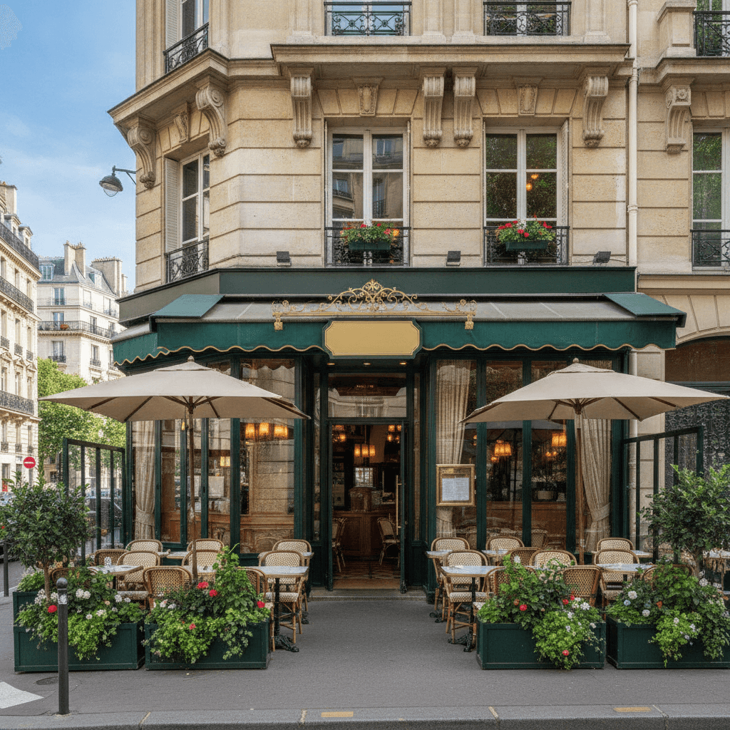 Restaurant 54 couverts à Paris : terrasse - extraction