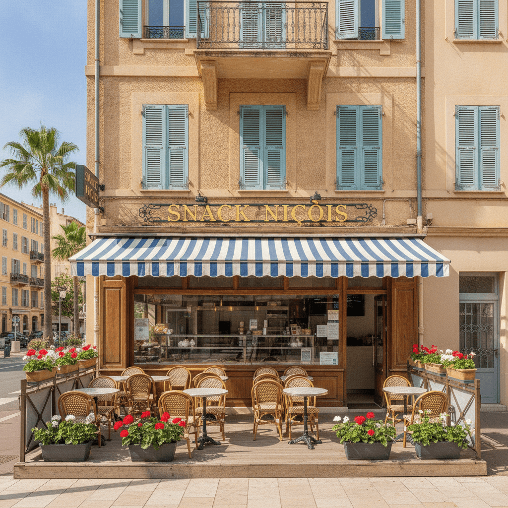 Snack 25m² à Nice : terrasse - Image 1
