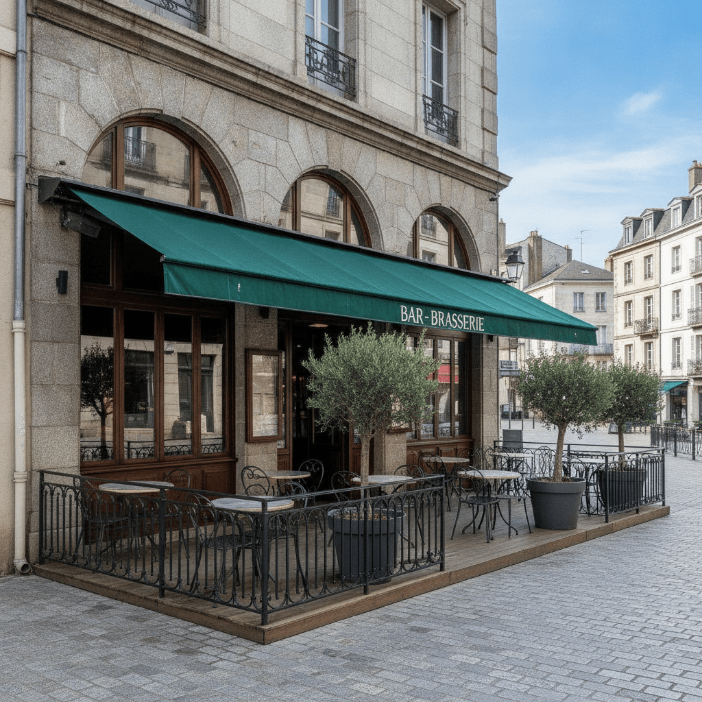 Bar-brasserie 80m² à Bayonne : terrasse - licence IV - Image 1
