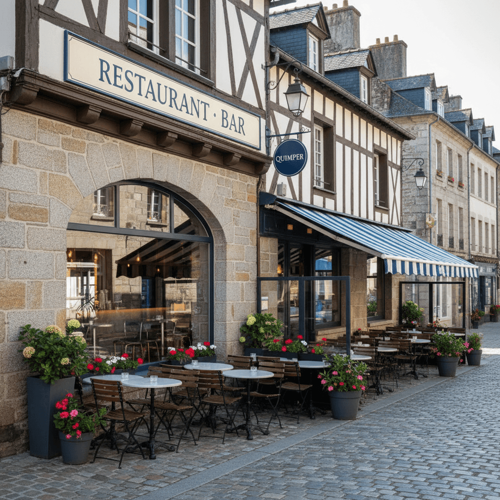 Restaurant à Quimper : terrasse - licence IV - Image 1