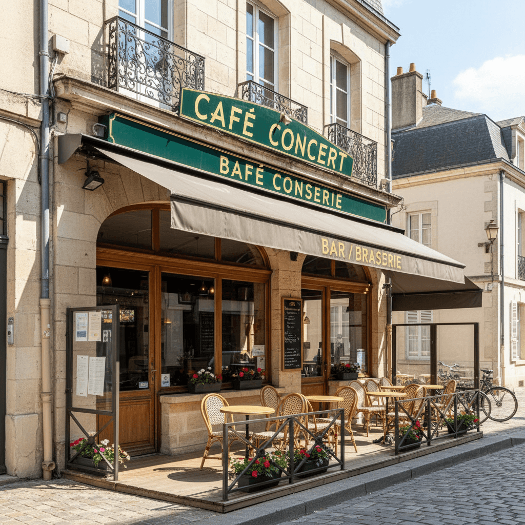 Bar-brasserie à Sainte-Eulalie : terrasse - licence IV - Image 1