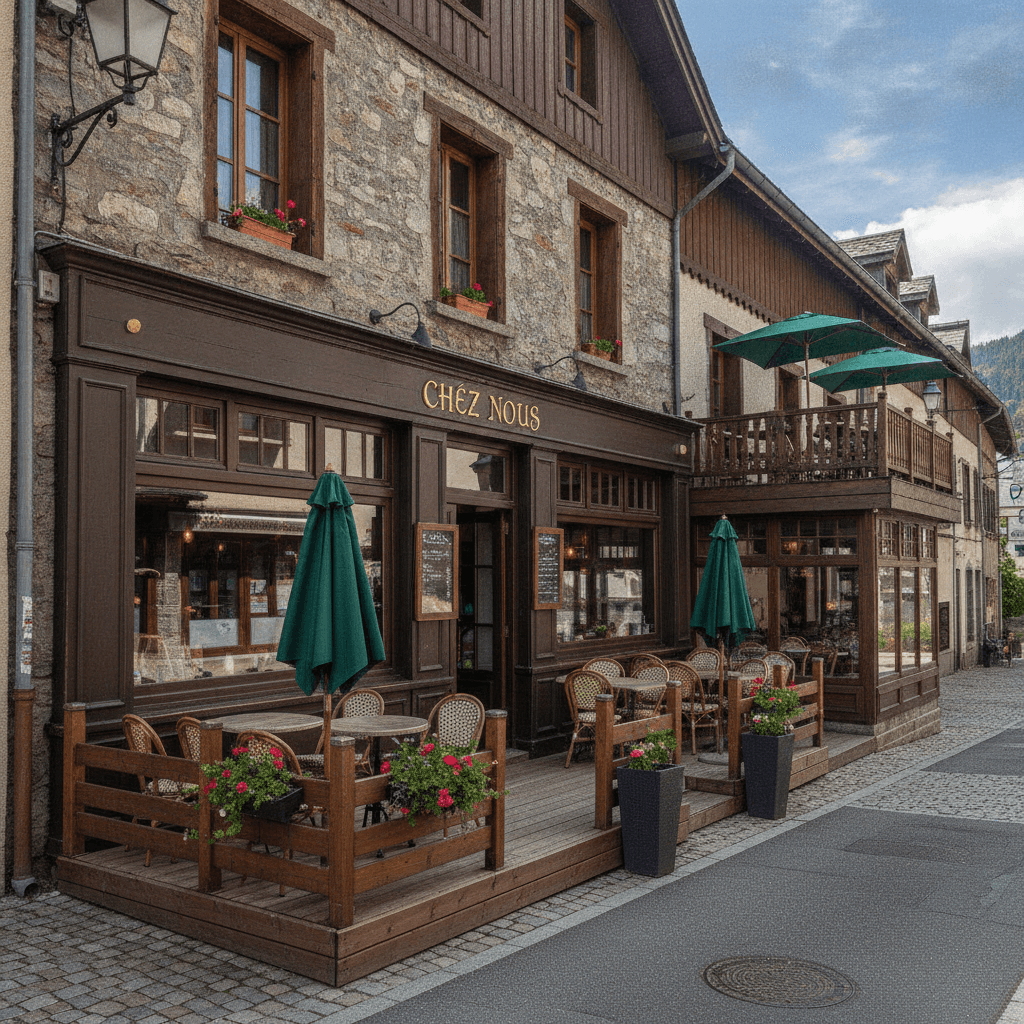 Restaurant 130m² à Taninges : terrasse - licence IV - Image 1