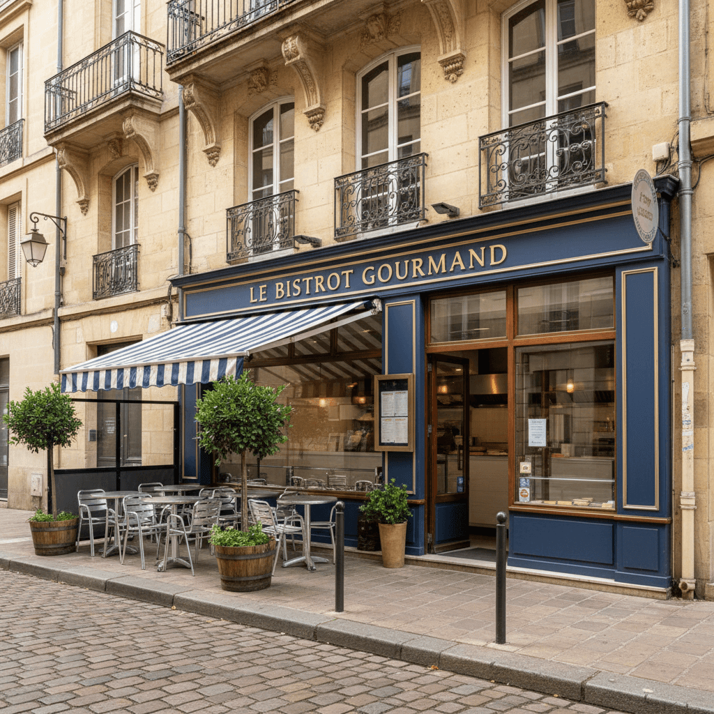 Fast-food 20m² à Bordeaux : terrasse - licence IV