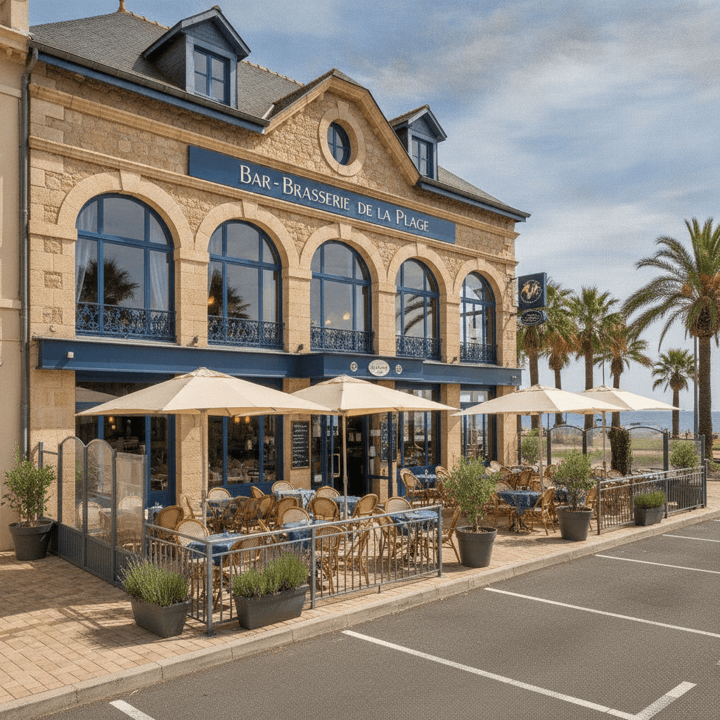 Bar-brasserie 1500m² à Saint-Cyprien : terrasse - licence IV - Image 1