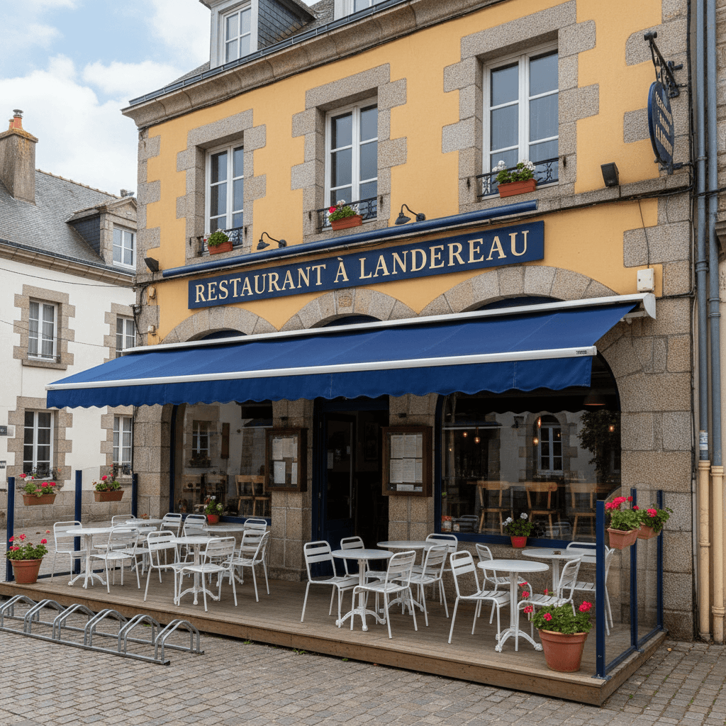 Restaurant 77m² à Landerneau : terrasse - licence IV - Image 1