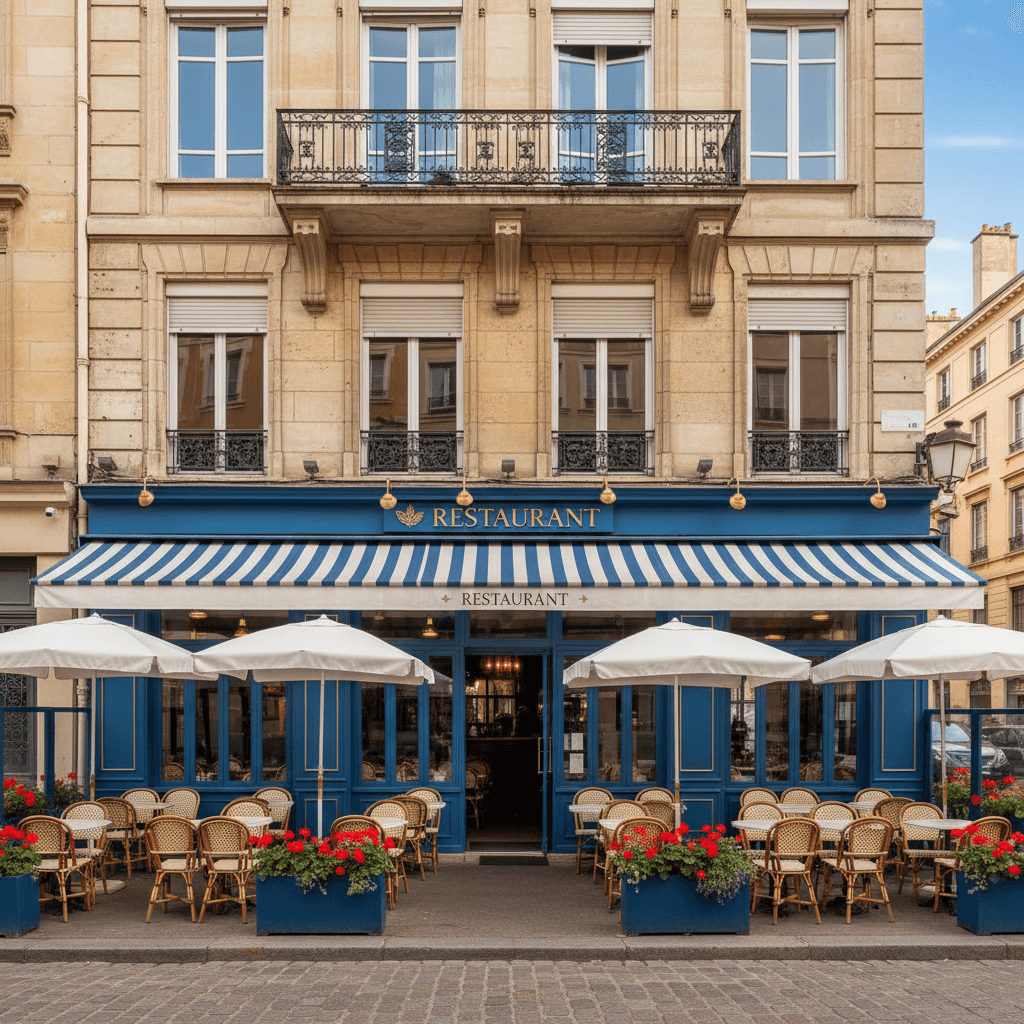 Restaurant à Lyon : terrasse - extraction - Image 1