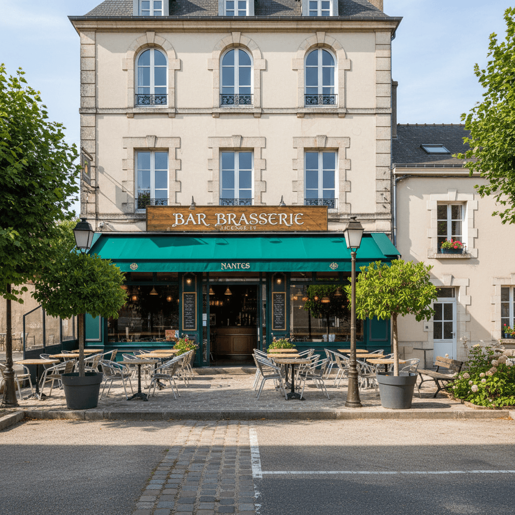 Bar-brasserie à Nantes : terrasse - licence IV - Image 1
