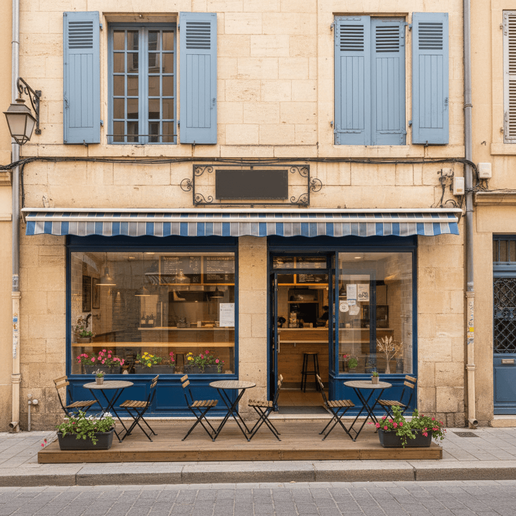 Fast-food 45m² à Montpellier : terrasse - licence IV