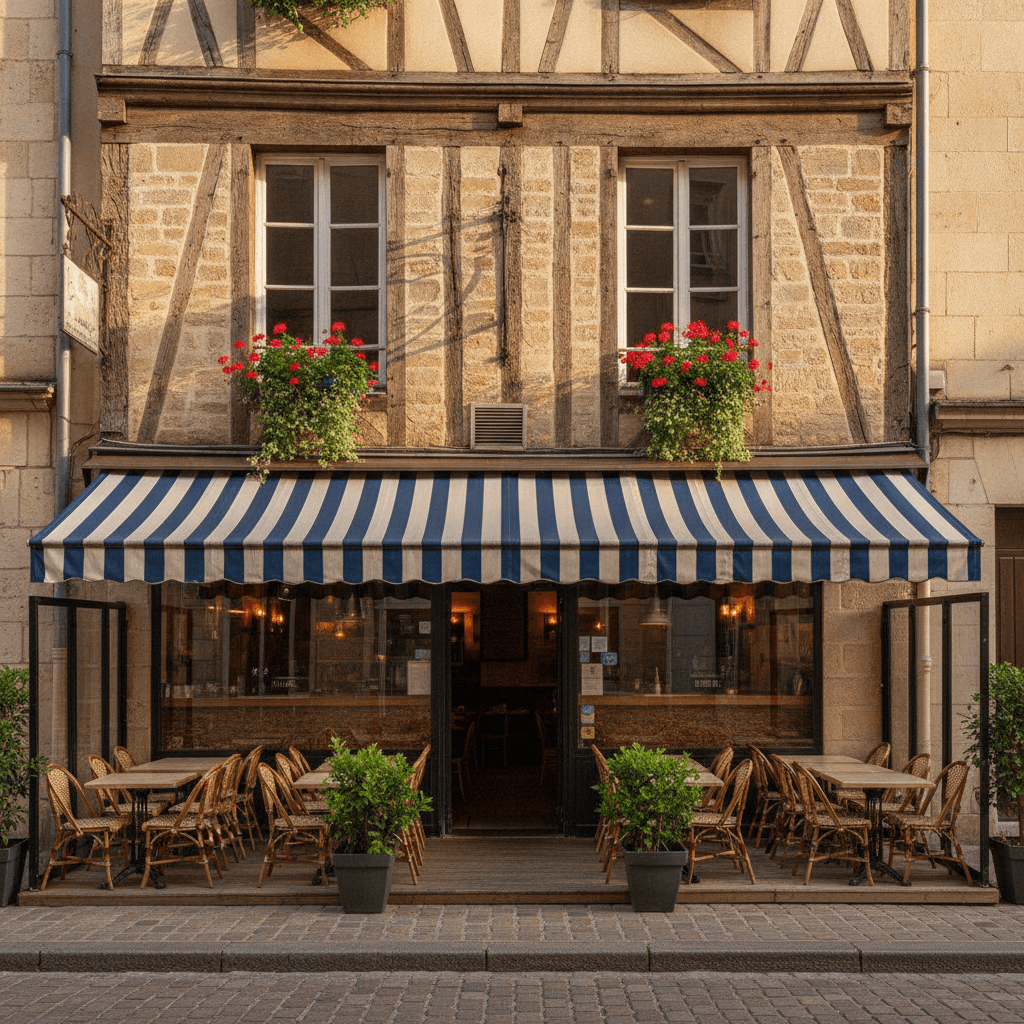 Restaurant à Chartres : terrasse - extraction - Image 1