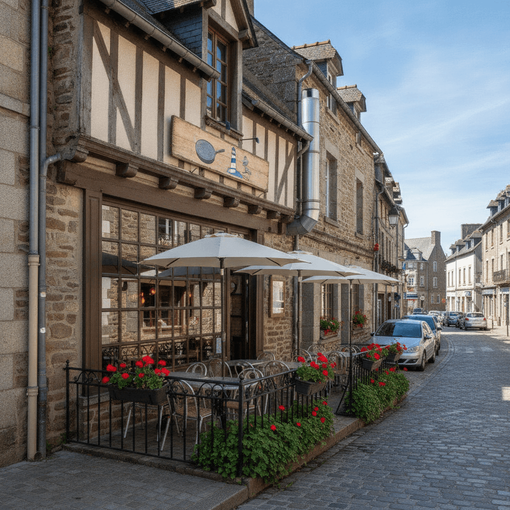 Restaurant à Saint-Brieuc : terrasse - extraction - Image 1