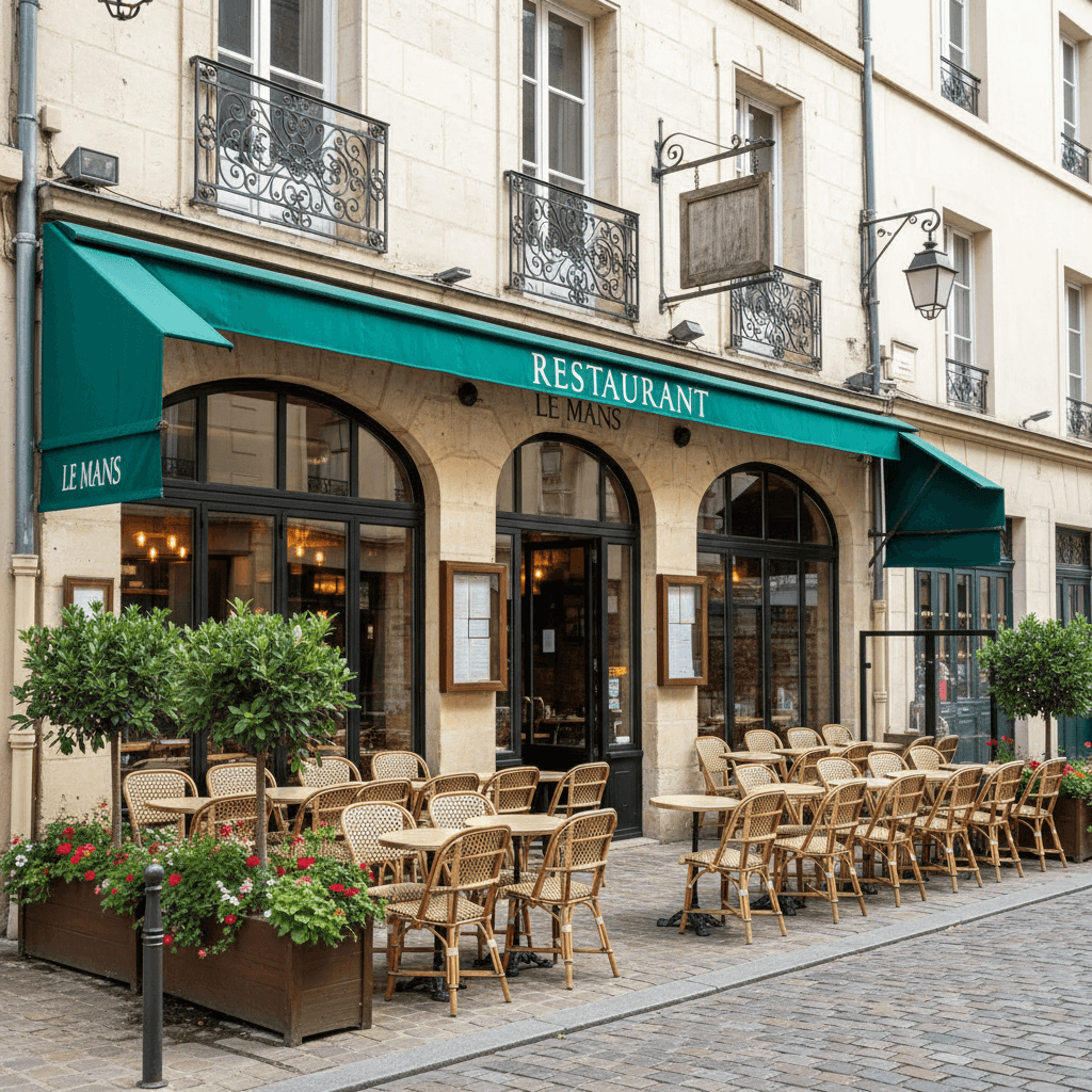 Restaurant 120m² à Le Mans : terrasse - licence IV - Image 1