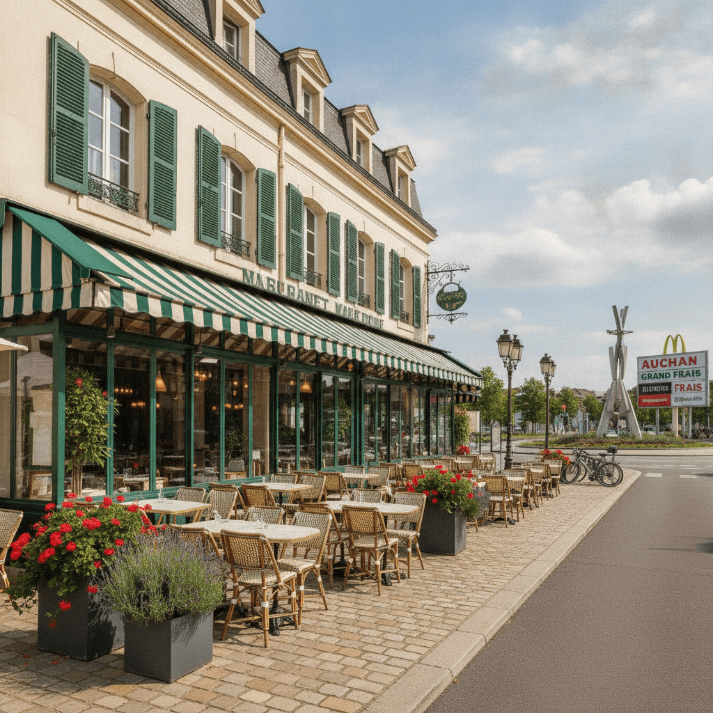 Restaurant 356 couverts à Groslay : terrasse - licence IV - Image 1