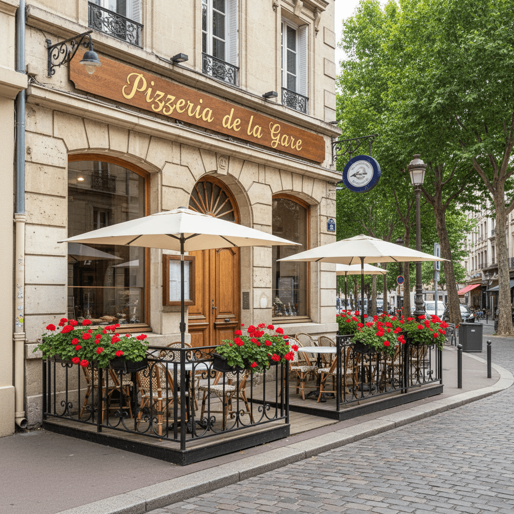 Restaurant 65m² à Bron : terrasse - licence IV - Image 1