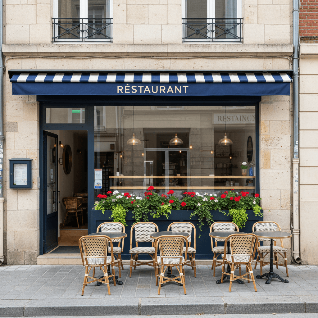 Restaurant 70m² à Nantes : terrasse - licence IV