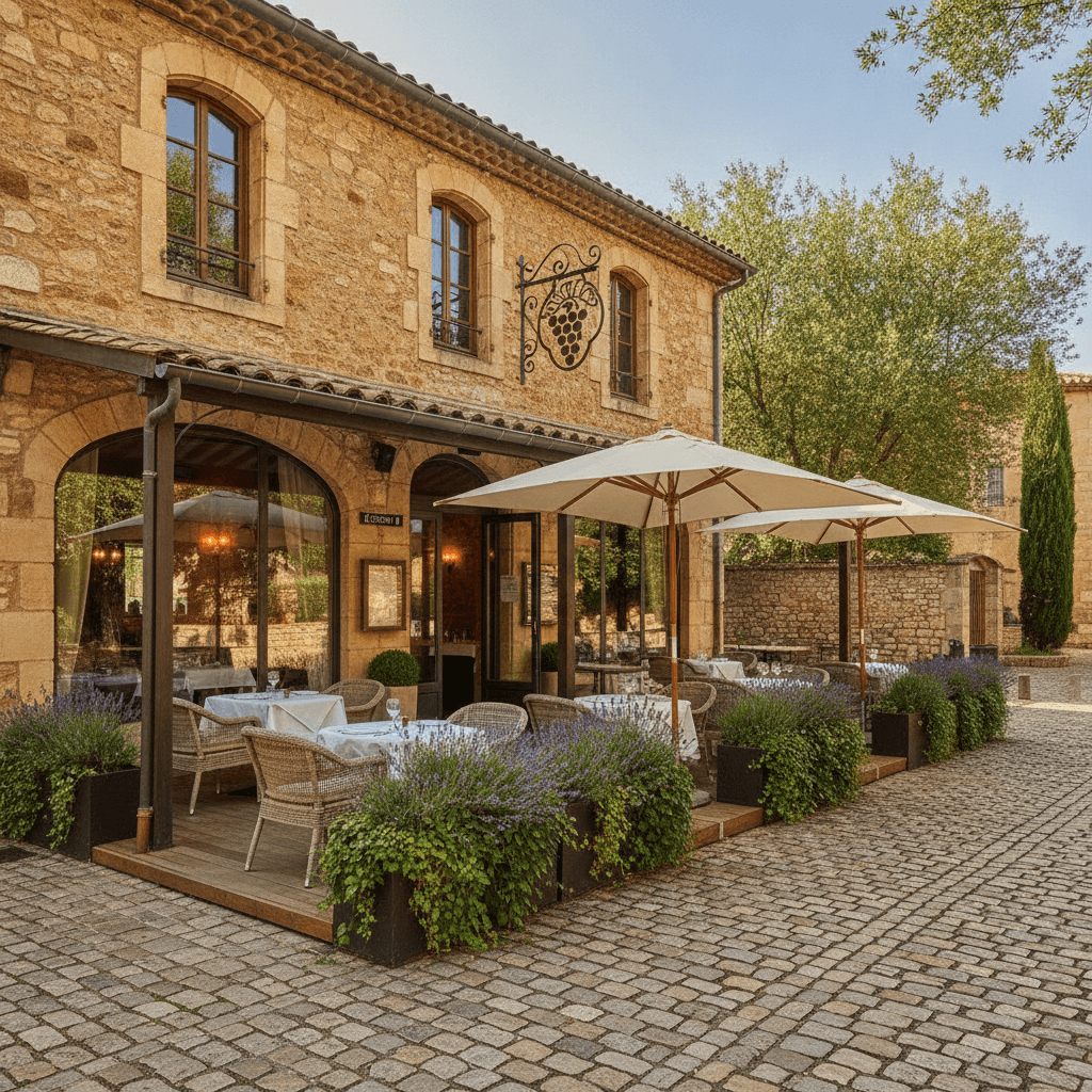 Restaurant 450m² à Saint-Laurent-Des-Arbres : terrasse - licence IV - Image 1