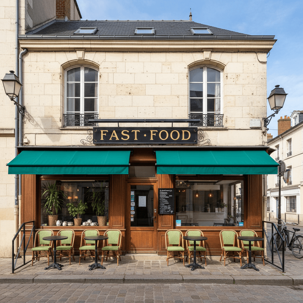 Fast-food 38m² à Rouen : terrasse - licence IV - Image 1
