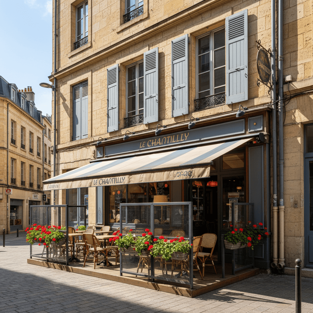 Snack 55m² à Bordeaux : terrasse - licence IV