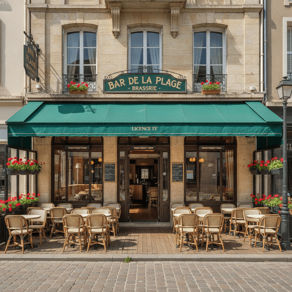 Bar-brasserie à Deauville : terrasse - licence IV - Image 1