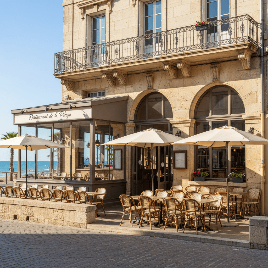 Restaurant à Montpellier : terrasse - extraction - Image 1