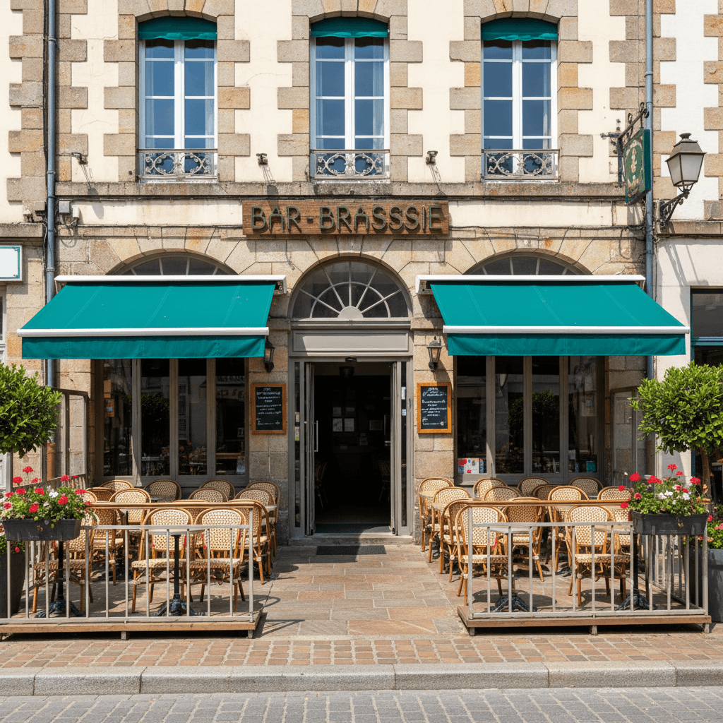 Bar-brasserie à Vannes : terrasse - licence IV - Image 1