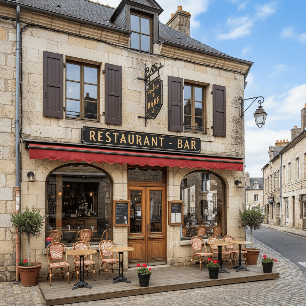 Restaurant à Combourg : terrasse - licence IV - Image 1
