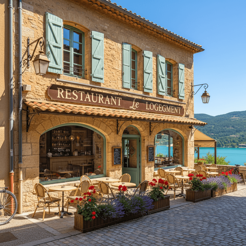 Restaurant 320m² à Les Salles-Sur-Verdon : terrasse - licence IV - Image 1