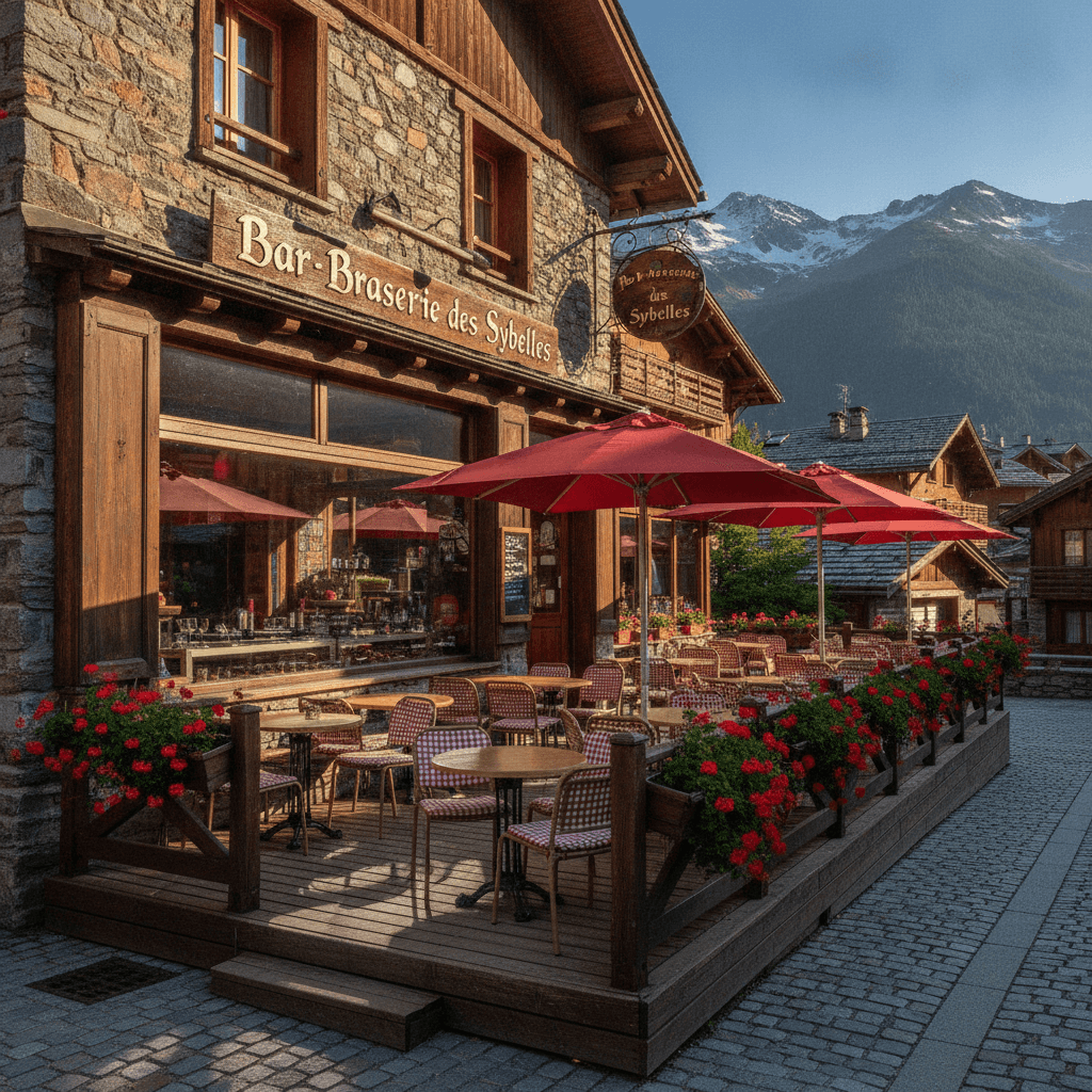 Bar-brasserie 315m² à Saint-Sorlin-d'Arves : terrasse - licence IV - Image 1