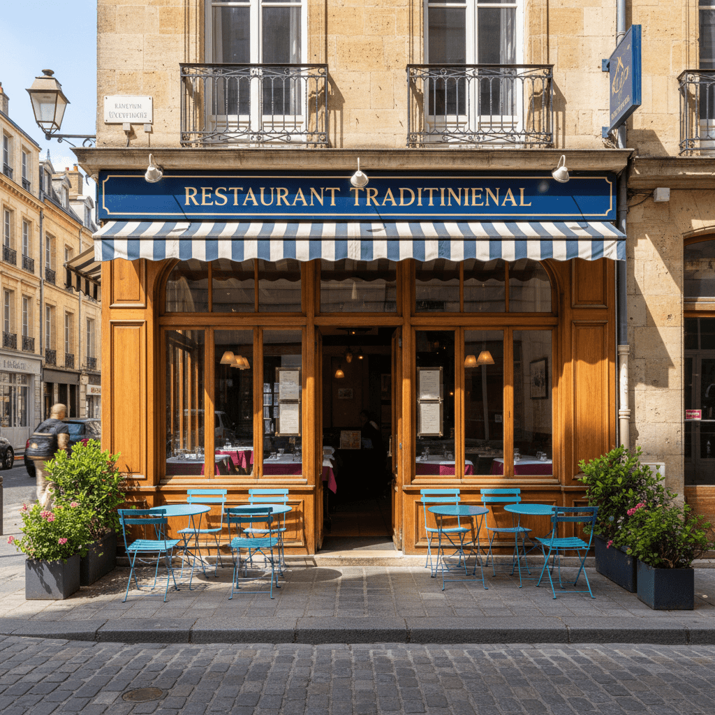 Restaurant 170m² à Bordeaux : terrasse - extraction