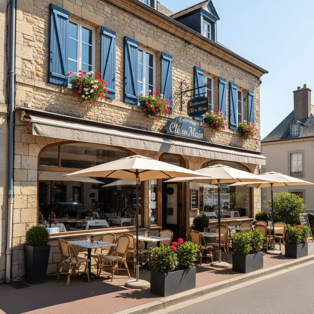 Restaurant 80m² à Basse-Goulaine : terrasse - extraction - Image 1