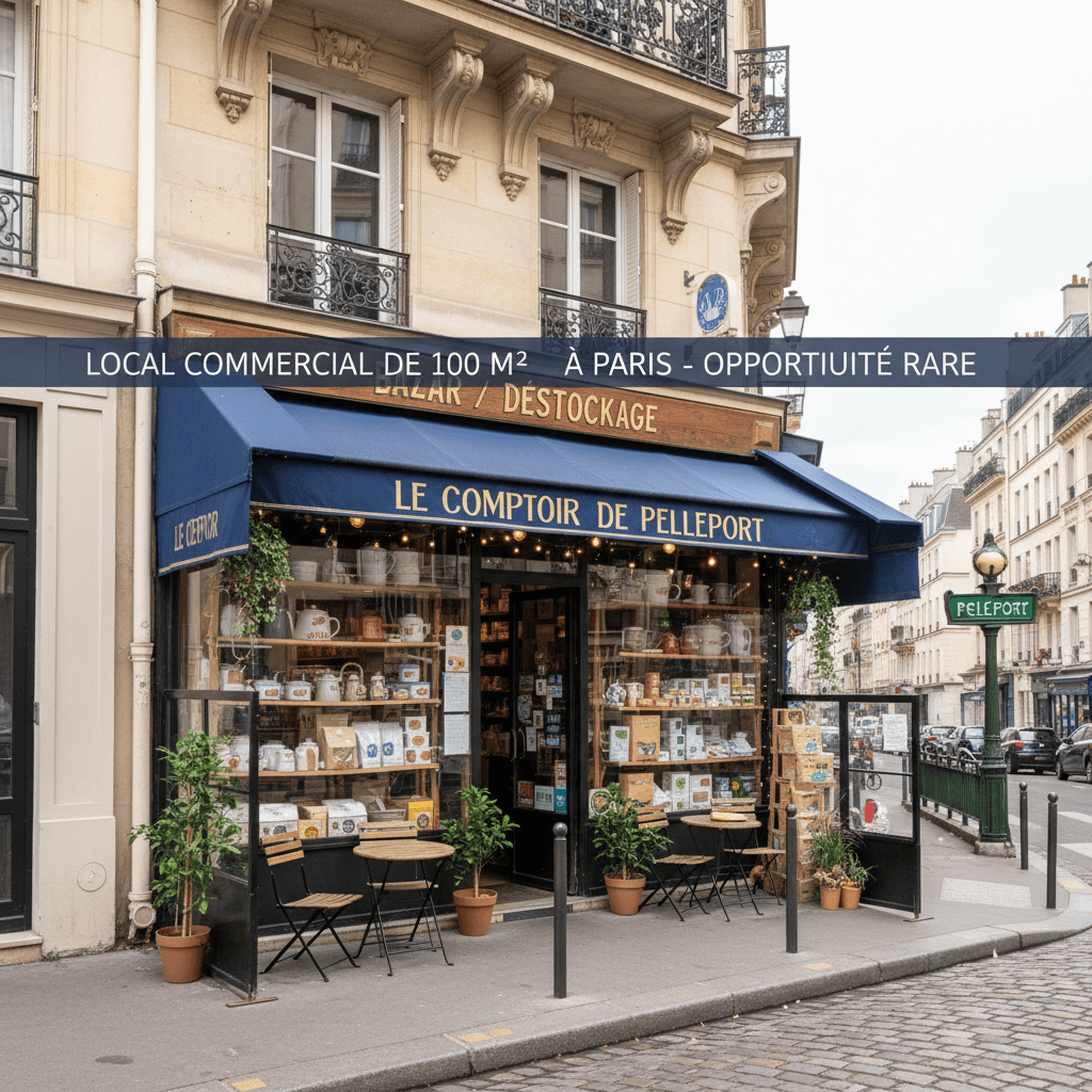 Local Commercial de 100 m² à Paris - Opportunité Rare - Image 1