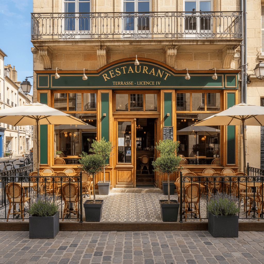 Restaurant 85m² à Valence : terrasse - licence IV