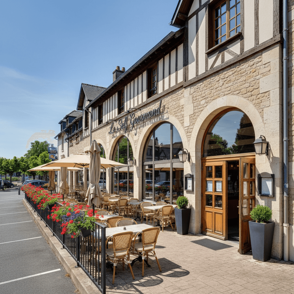 Restaurant à Caen : terrasse - extraction - Image 1
