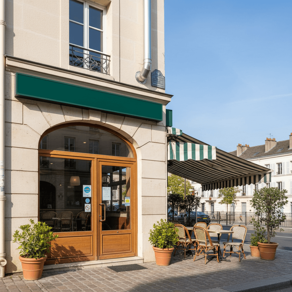 Fast-food 20 couverts à Ivry-sur-Seine : terrasse - extraction - Image 1