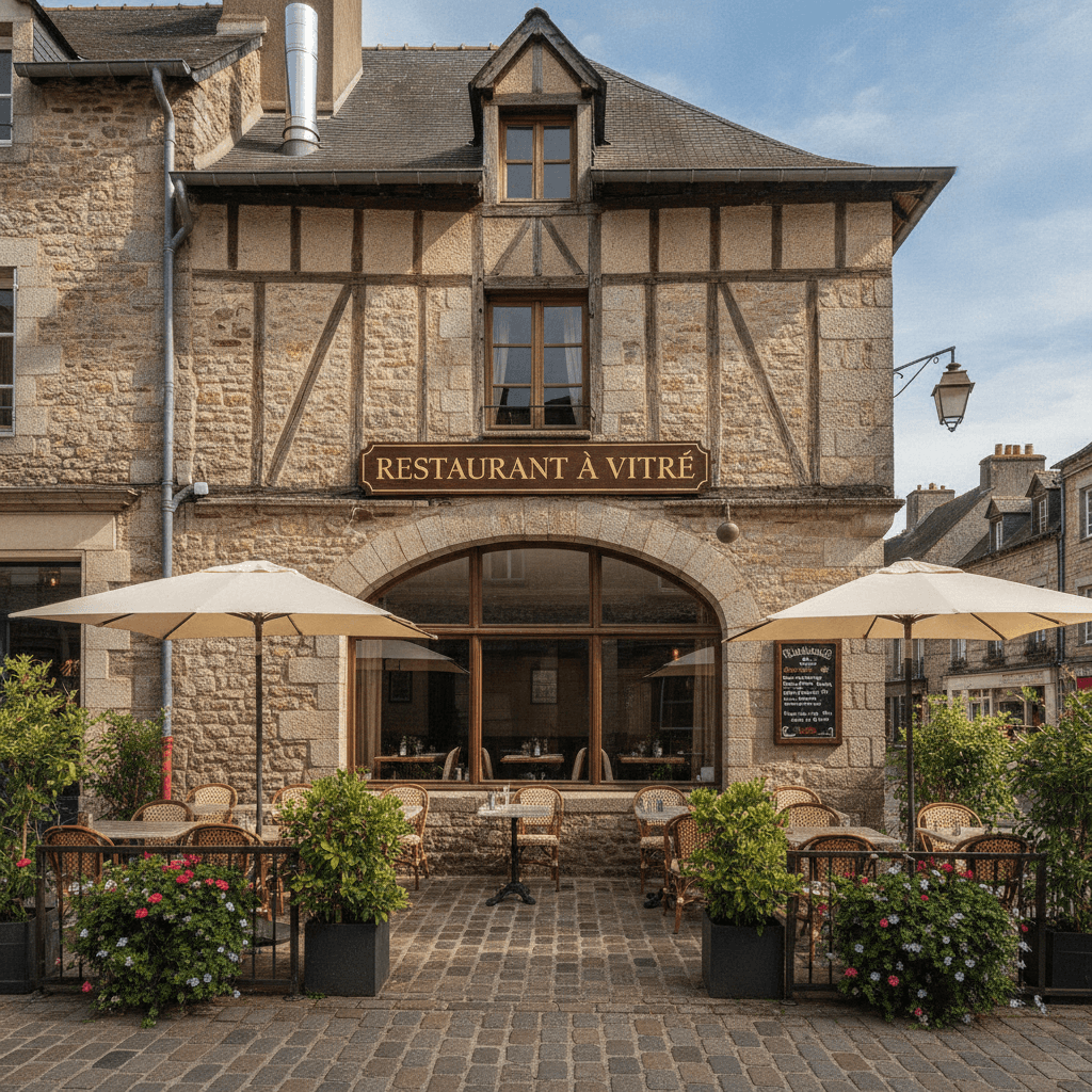 Restaurant à Vitré : terrasse - extraction - Image 1
