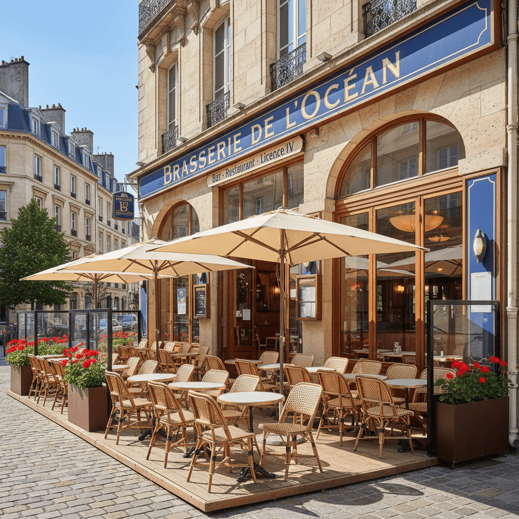 Bar-brasserie à Nantes : terrasse - licence IV - Image 1