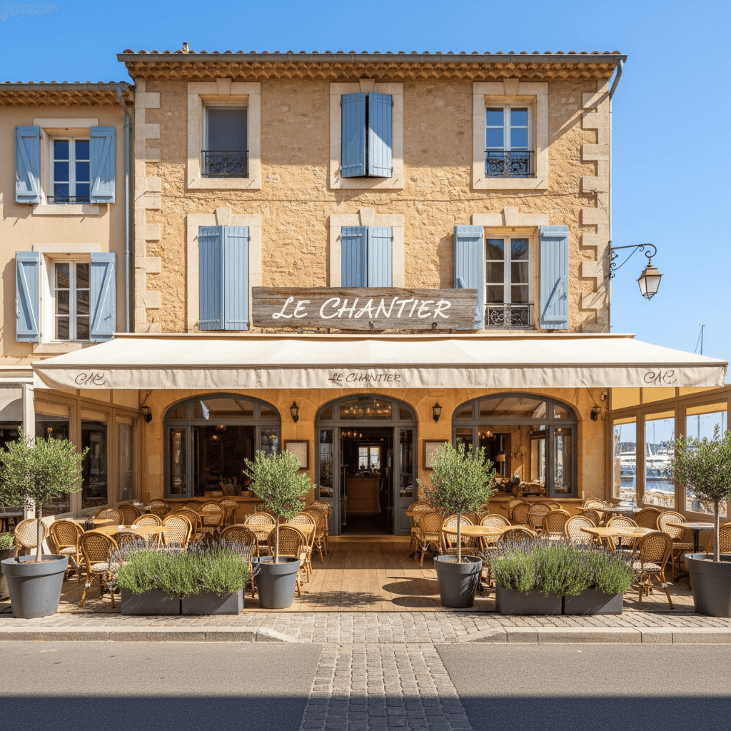 Restaurant à Le Lavandou : terrasse - extraction - Image 1