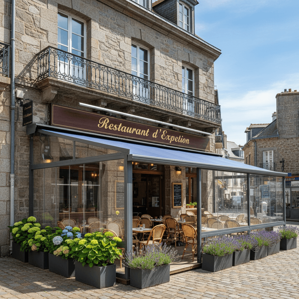 Restaurant à Saint-Malo : terrasse - extraction - Image 1