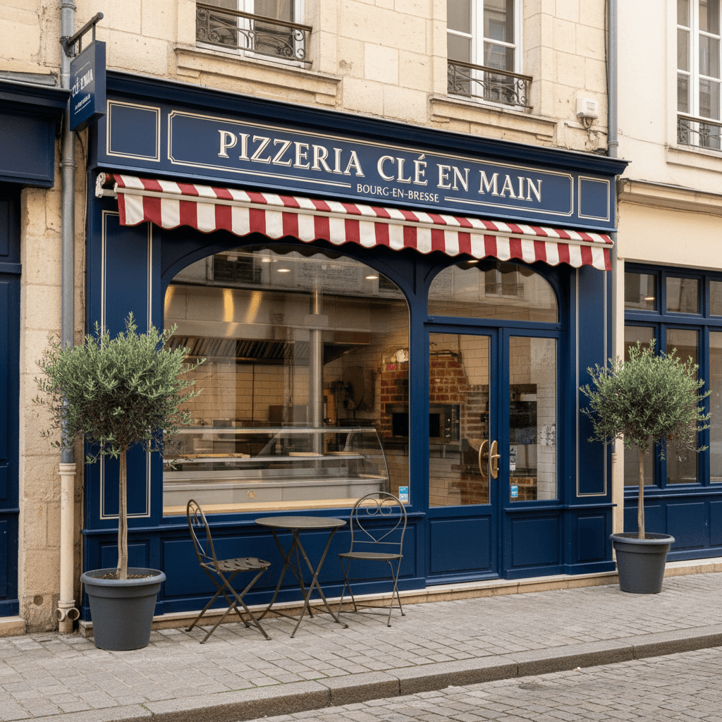 Fast-food 70m² à Bourg-En-Bresse : terrasse - extraction - Image 1
