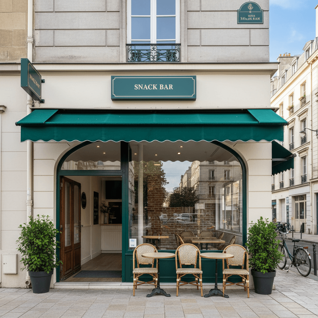 Restauration sans nuisance (Pas de conduit, réchauffage) 10 couverts à La Garenne-Colombes : terrasse - Image 1