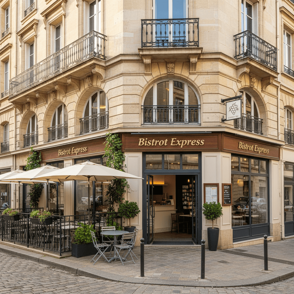 Fast-food 70m² à Bordeaux : terrasse - licence IV