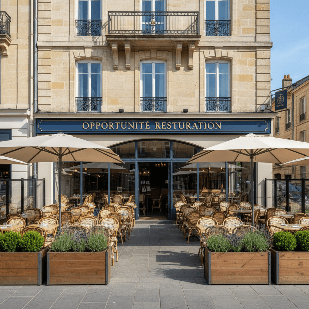 Restaurant 250m² à Bordeaux : terrasse - licence IV