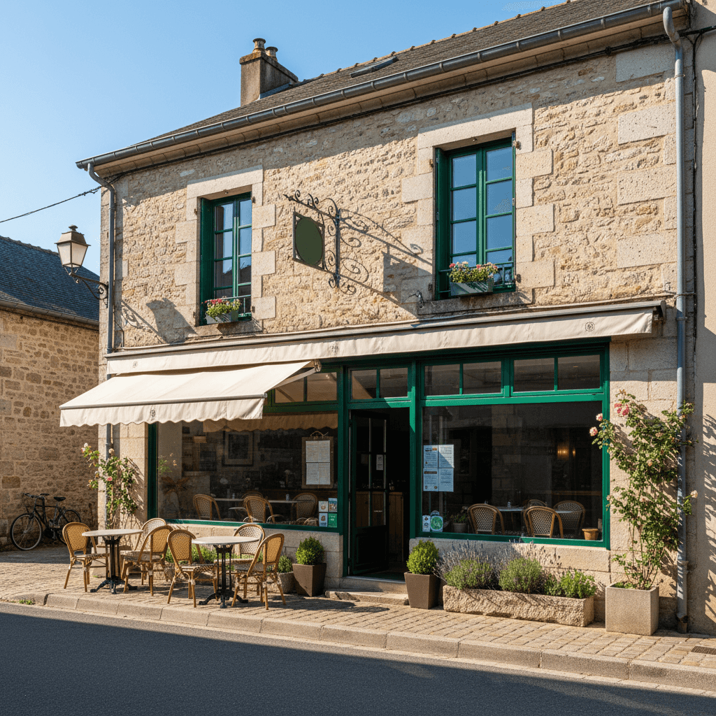 Restaurant 220m² à Colombier-Le-Vieux : terrasse - extraction - Image 1