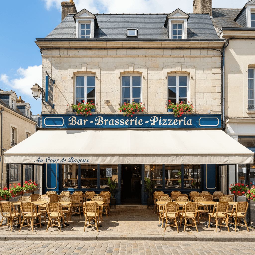 Bar-brasserie à Bayeux : terrasse - licence IV - Image 1