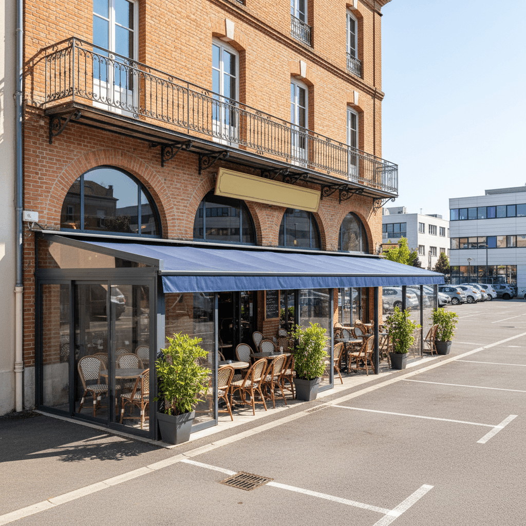 Bar-brasserie 200m² à Toulouse : terrasse - licence IV