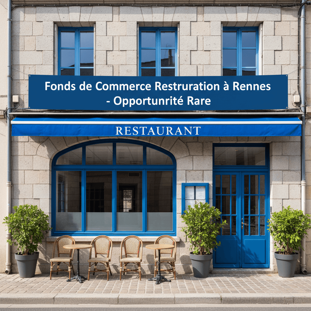 Restaurant 97m² à Rennes : terrasse - licence IV