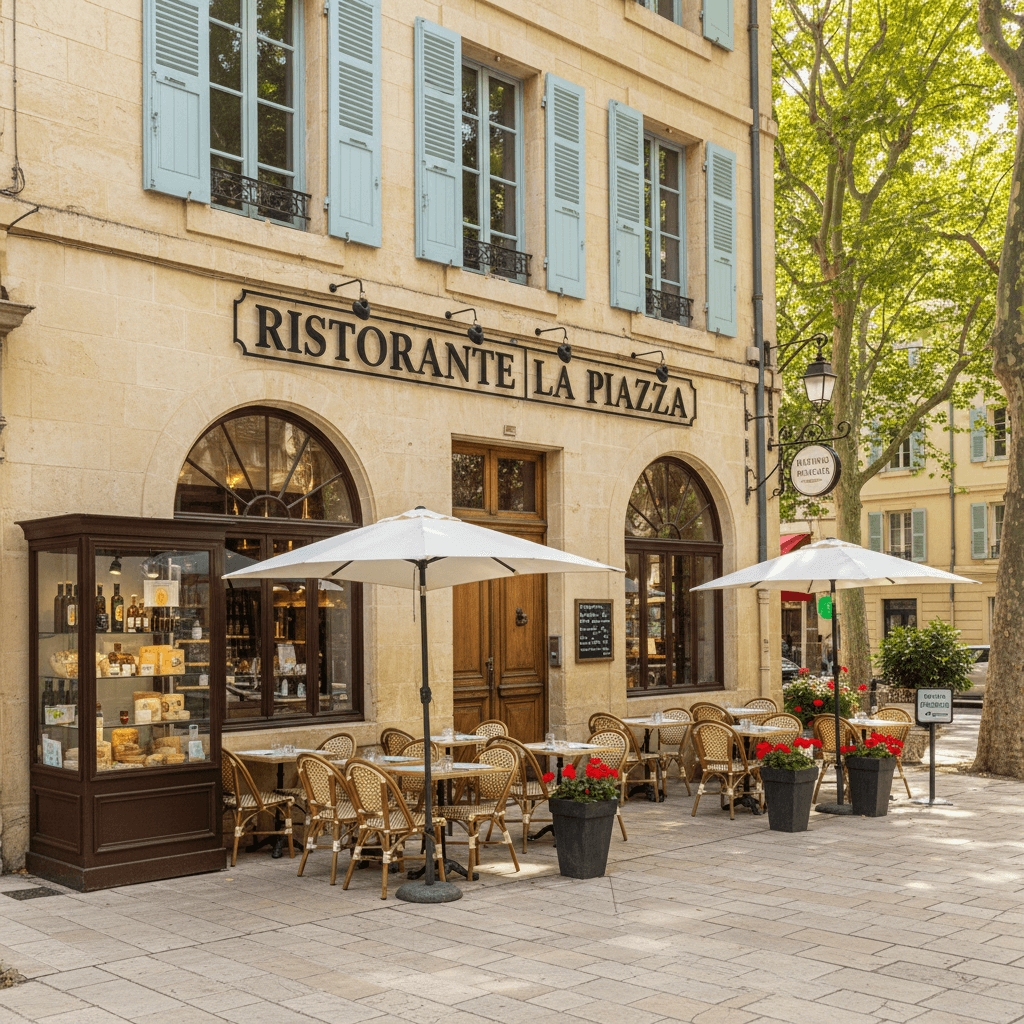Restaurant 80m² à Aix-En-Provence : terrasse - licence IV