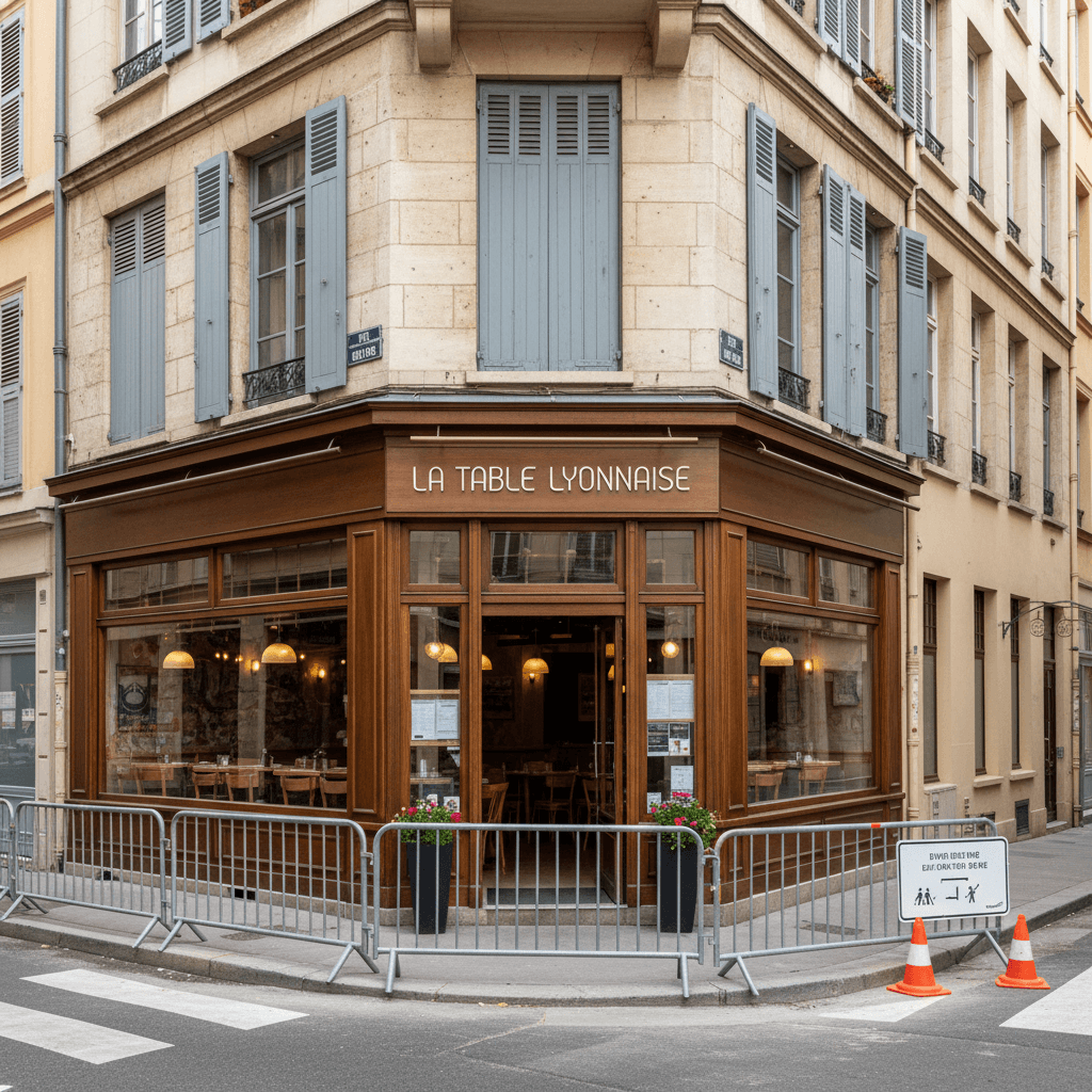 Restaurant 90m² à Lyon : terrasse - extraction - Image 1