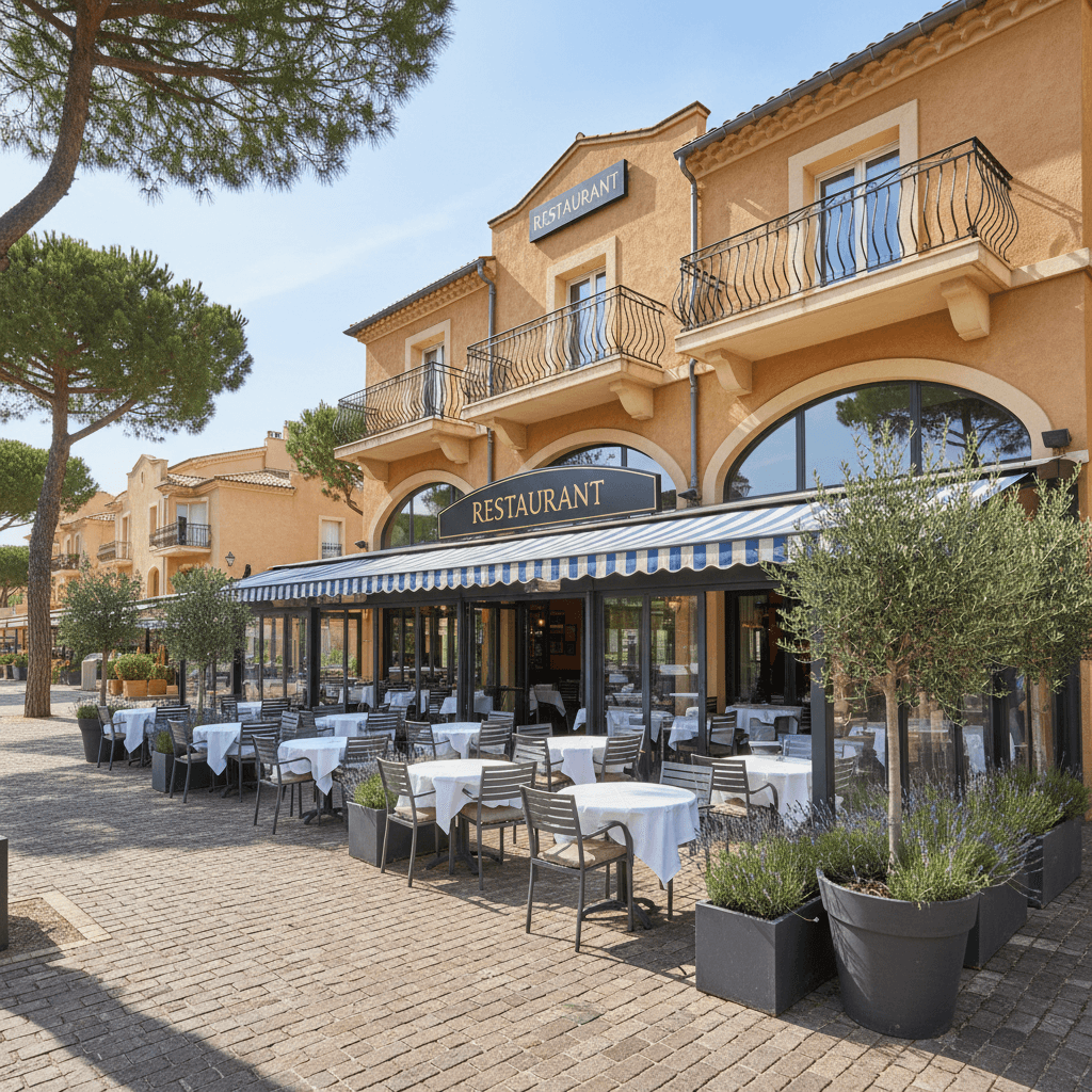 Restaurant 246m² à Villeneuve-Loubet : terrasse - licence IV - Image 1