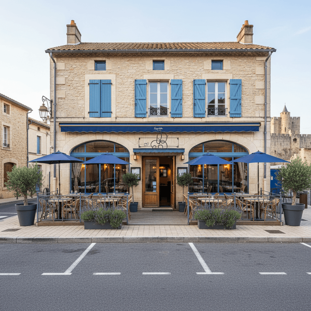 Restaurant à Carcassonne : terrasse - licence IV